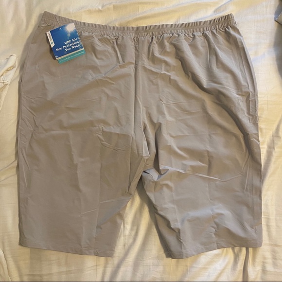 Plus Size Gray Coolibar Bermuda Shorts - Picture 2 of 9